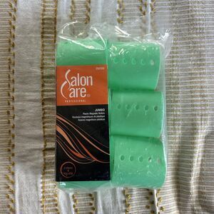 Salon Care Professional Jumbo 3 Inch Plastic Magnetic Rollers 6 Rollers 76mm